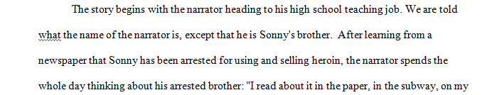 Write an essay that explores the central conflict in Sonny’s blues.