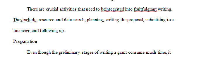 Create a 1000 word grant writing guide that highlights the most important parts of the grant writing process from beginning to end