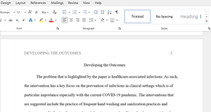 Create a list of measurable outcome from organizational polices