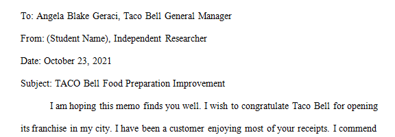Create a topic memo or letter that outlines your proposal for a problem-solution recommendation report. 