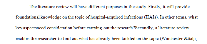 Discuss the purpose of the literature review and which topics are you going to search for the issue discussed on DQ 1