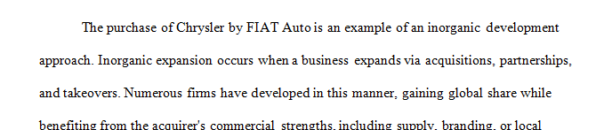 Evaluate whether the Fiat Auto acquisition of Chrysler represents a growth strategy.