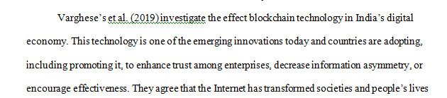 Find a peer-reviewed scholarly journal article discussing blockchain technology.