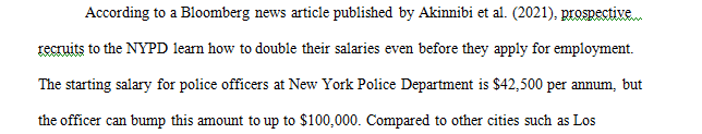 Find a recent media or news article on the Internet concerning budget issues a police