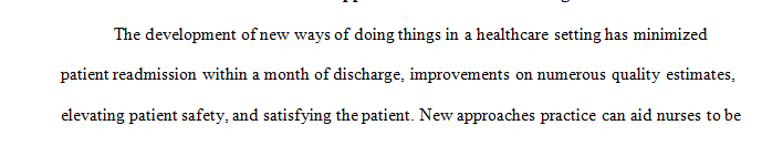 How can New Practice Approaches help a nursing staff be more efficient