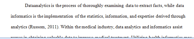 How do analytics play a role in health care