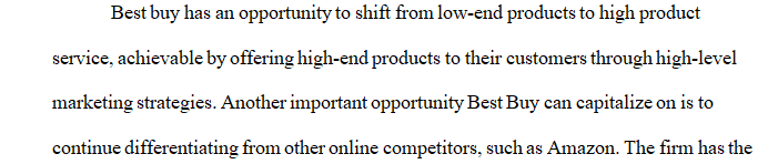 Identify opportunities and threats as well as strengths and weakness of the company