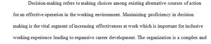 The Decision-Making Process Decision Making