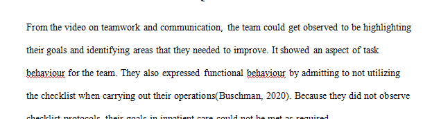 Identify task behaviors and function behaviors, if noted, demonstrated by the team members