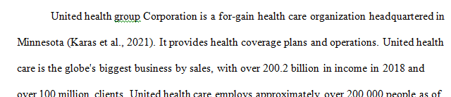 Research a health care organization or network that spans several states with in the United States