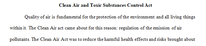Research a local environmental law.