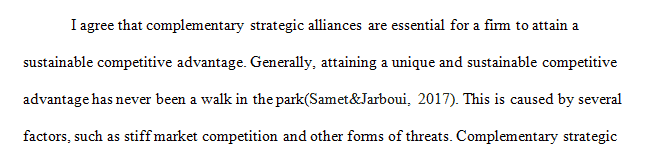 Review the textbook discussion of alternative rationales for a cooperative strategy on the business level.