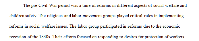 The pre-Civil War era was a time of reform.