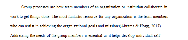 Understanding of group processes and how your communication styles and skills inhibit/facilitate effective group functioning
