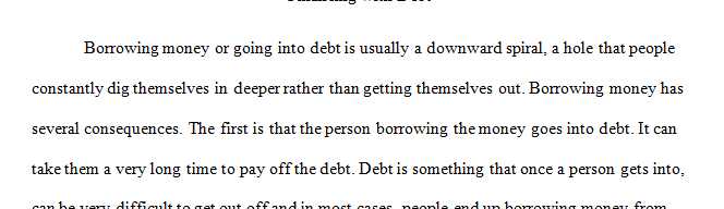 Thread: The world of finance teaches that borrowing money can be a high-risk, high-reward option