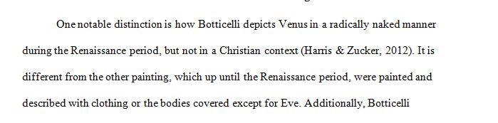 What are two ways Botticelli’s The Birth of Venus is different than other paintings from the Renaissance period