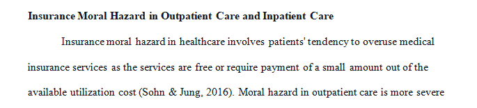 Why are outpatient care expenditures more responsive to co-insurance rate than inpatient care expenditures