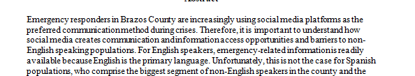 Write about crisis communication methods in case of floods in Brazos county US