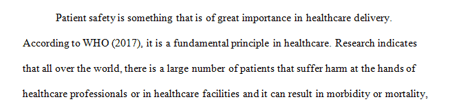 Patient-Focused Functions such as infection prevention and control; medication management; provision of care
