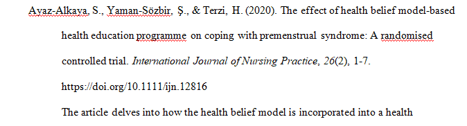 An annotated bibliography is an alphabetical list of information sources