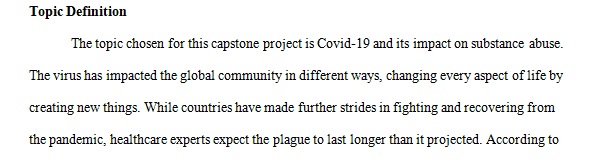 Complete the literature review for your capstone project.