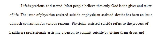 Ethics as applied to assisted suicide for the terminally ill.