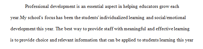 How can you use what you have learned on this safe site in a professional development session based on your school’s goals and needs