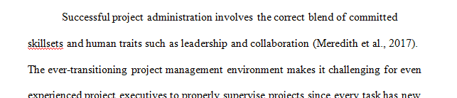 Read the Case-10.1 “The Blue Sky Project.”  from Chapter 10 “Being an Effective Project Manager”