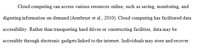 Select an organization that has leveraged Cloud Computing technologies in an attempt to improve profitability