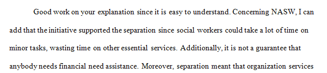 Stern and Axinn summarize policy implemented in the 70’s regarding the “separation” of receipt of cash