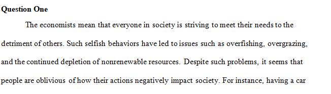 What do these economists mean when they sing “Good for me good for you bad for us