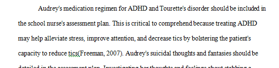 The principal escorted Audrey, aged 13, an overweight girl with long blonde braids