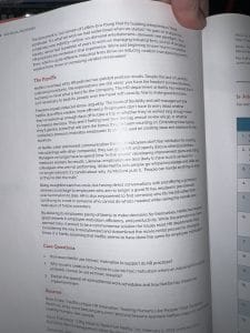 In units 2-7 of the course students will read and then assess organizational behaviors though a case study approach