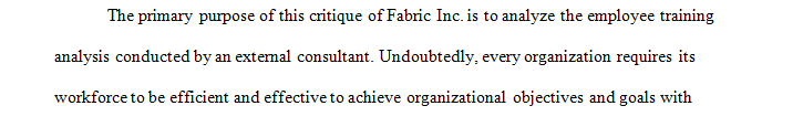 Blanchard and Thacker (2019) text are examples of what would be done in a real situation regarding a small business that requested training