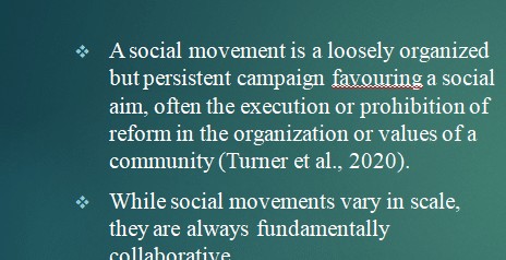 Construct a PowerPoint (or similar) presentation that explores the ethics behind a social justice cause or movement.
