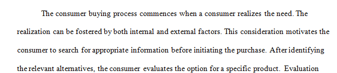 Consumer Buying Process and Organizational Buying Process
