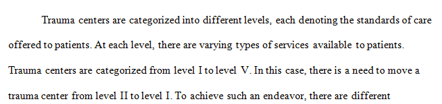 Discuss which resources and competencies would be needed to change from Level II to Level I 