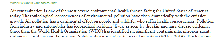 Evaluation Title Environmental Literacy Plan – Phase VI