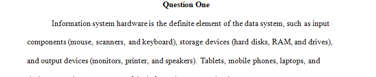 Information Systems for Business and Beyond Questions