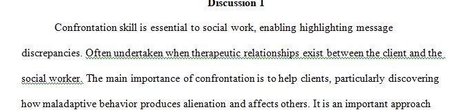 Setting client expectations, identifying client responsibility, and clarification of your role as a social worker