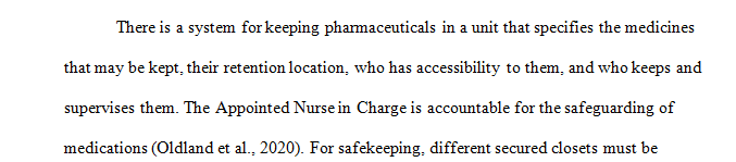 Topic: There are many ethical and moral decisions to be made when drugs are available in a health care facility.