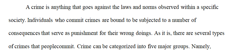 There are many types of crime, some of which many seem insignificant to most people.