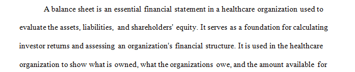 Understanding basic accounting principles is imperative to the health care manager role.