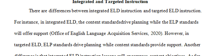 Watch The Relationship Between Integrated and Targeted ELD Instruction from the Arizona Department of Education