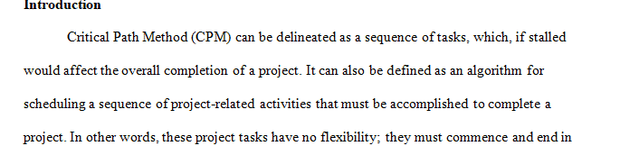 Write a 4 page APA formatted deliverable where you substantively support your choices using the critical path as a source of credibility and validation.