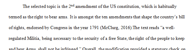 Write a biography of one of the Amendments to the Constitution.