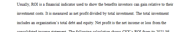 Write a paper that analyzes CSX CORPORATION financials