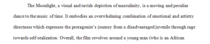 Write and post your own short1 paragraph review of Moonlight evaluating the film.