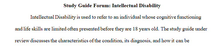 Your Instructor will assign you to a specific neurodevelopmental disorder from the DSM-5.