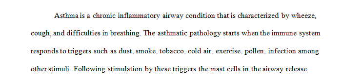 Asthma is a chronic inflammatory disorder of the airways.